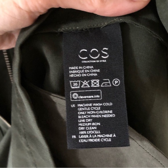 COS Women's Green Zip-Up Dress - Picture 8 of 16